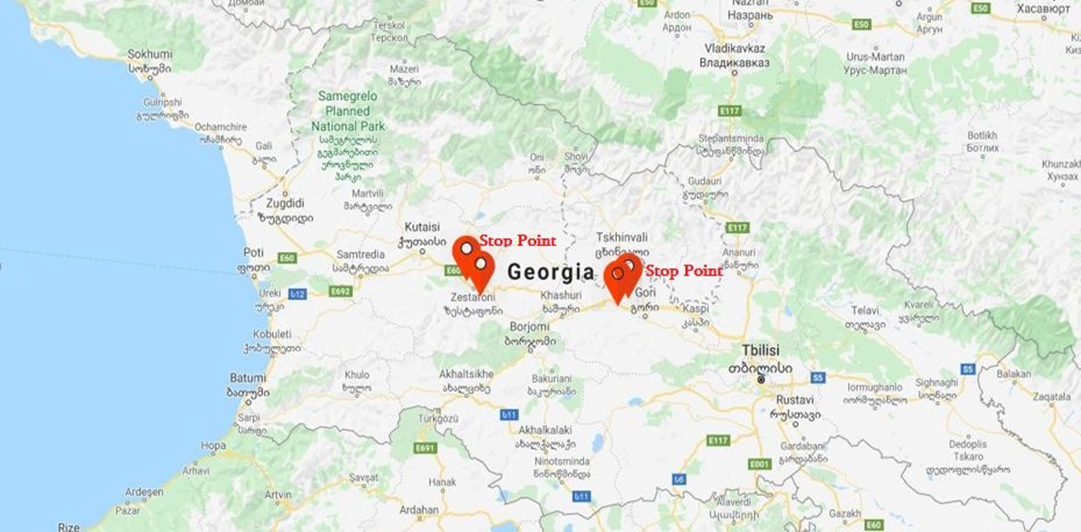 Правила въезда в грузию. Карта Грузии 2022. Грузия въезд на карте. Таможенный пункт в Грузии на карте. Территория Грузии 2022.