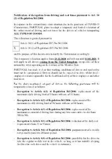 Portugal Observatory On Border Crossings Status Due To Covid 19 Unece Wiki